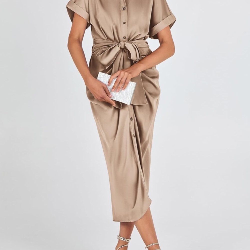 Ruffled layered Nude Soft and Breathable Maxi Dress